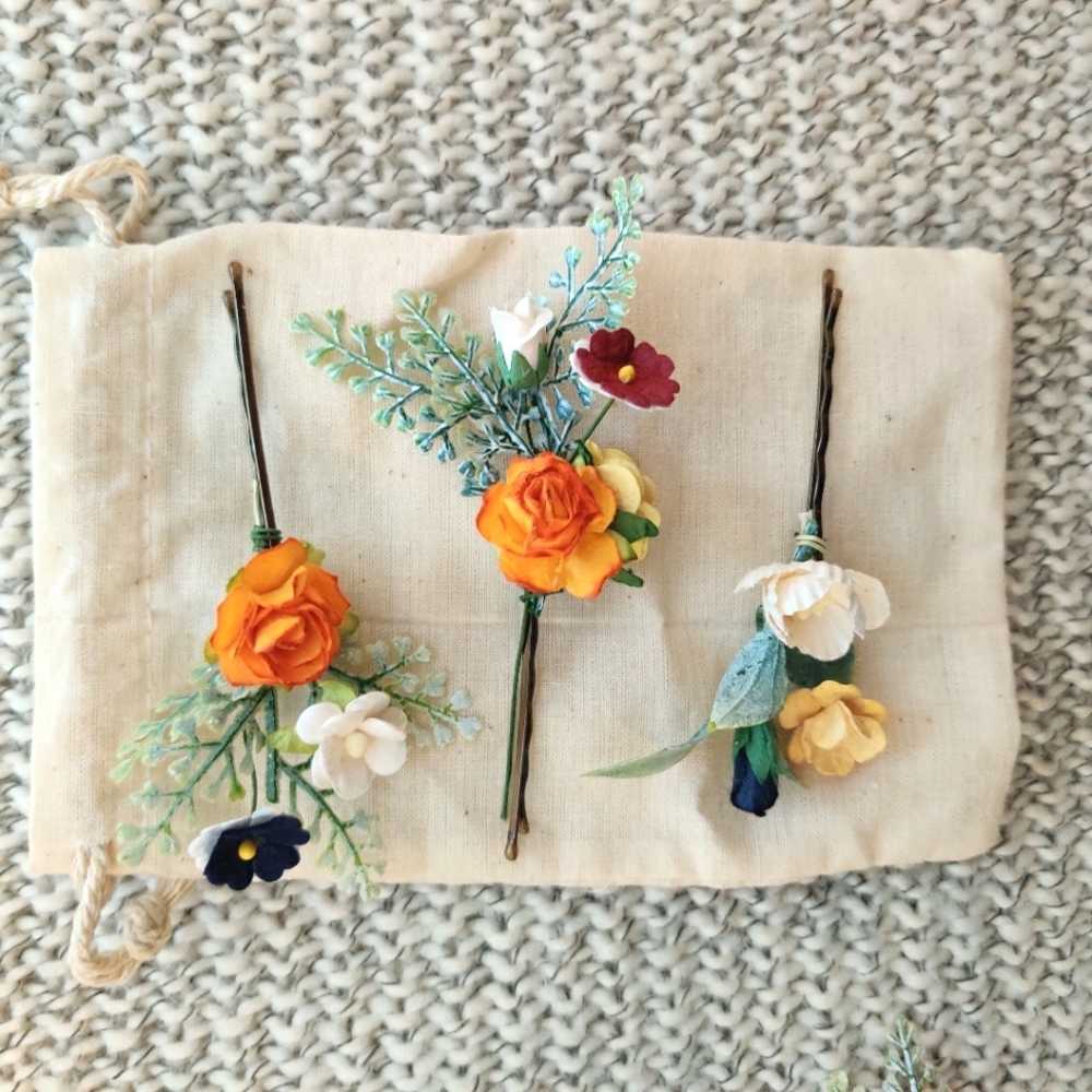 Floral Hair Pins